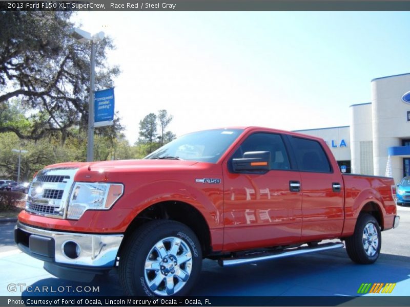 Race Red / Steel Gray 2013 Ford F150 XLT SuperCrew
