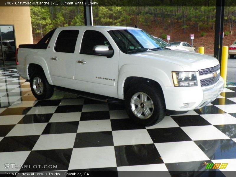 Summit White / Ebony 2007 Chevrolet Avalanche Z71