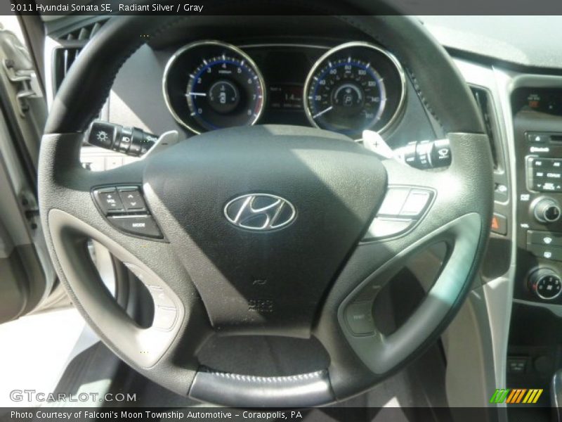 Radiant Silver / Gray 2011 Hyundai Sonata SE