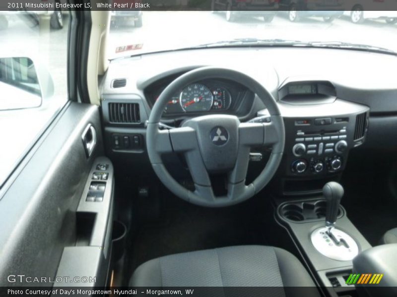 White Pearl / Black 2011 Mitsubishi Endeavor LS