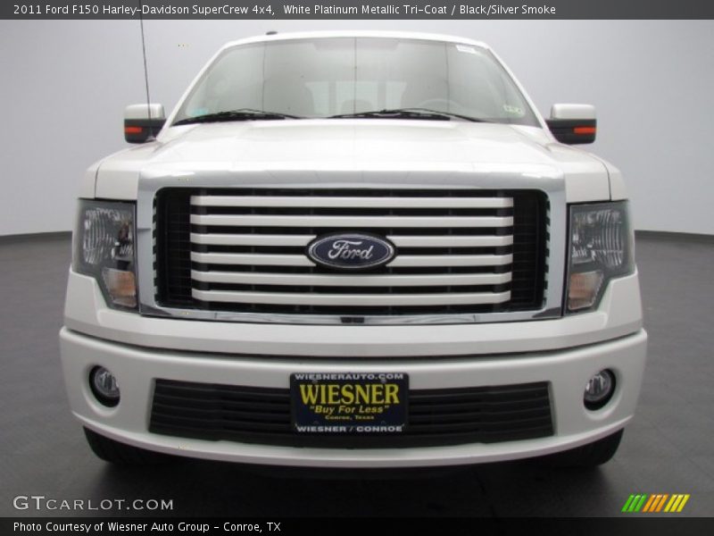 White Platinum Metallic Tri-Coat / Black/Silver Smoke 2011 Ford F150 Harley-Davidson SuperCrew 4x4