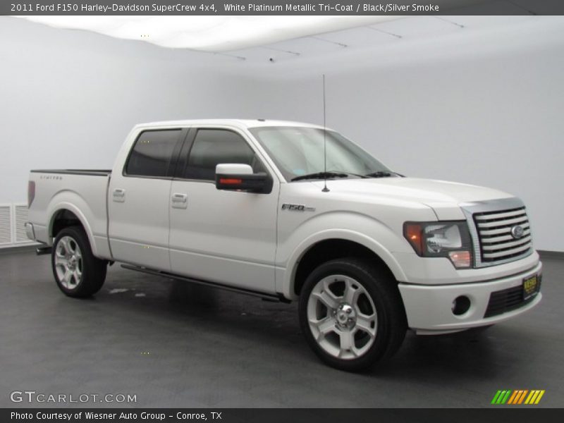 White Platinum Metallic Tri-Coat / Black/Silver Smoke 2011 Ford F150 Harley-Davidson SuperCrew 4x4
