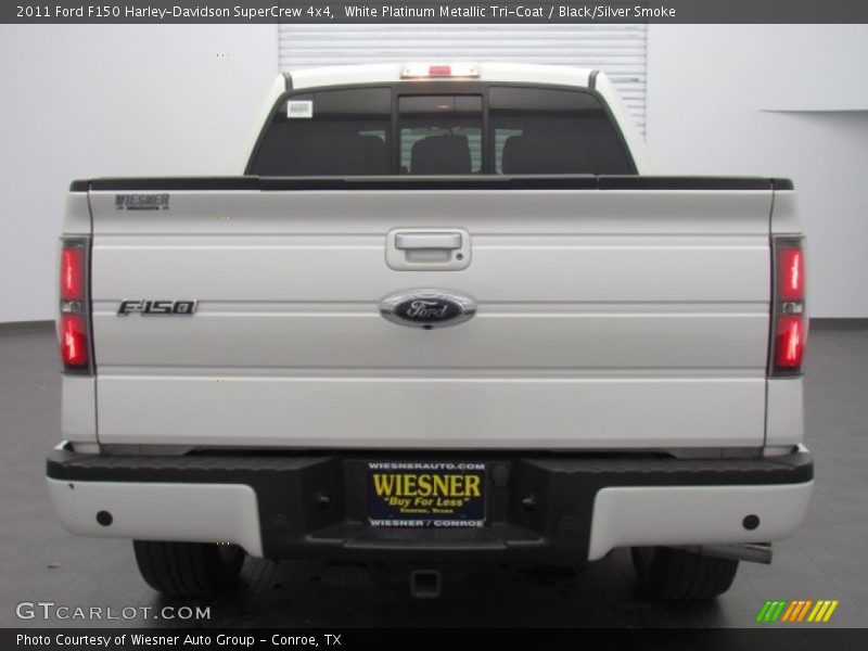 White Platinum Metallic Tri-Coat / Black/Silver Smoke 2011 Ford F150 Harley-Davidson SuperCrew 4x4