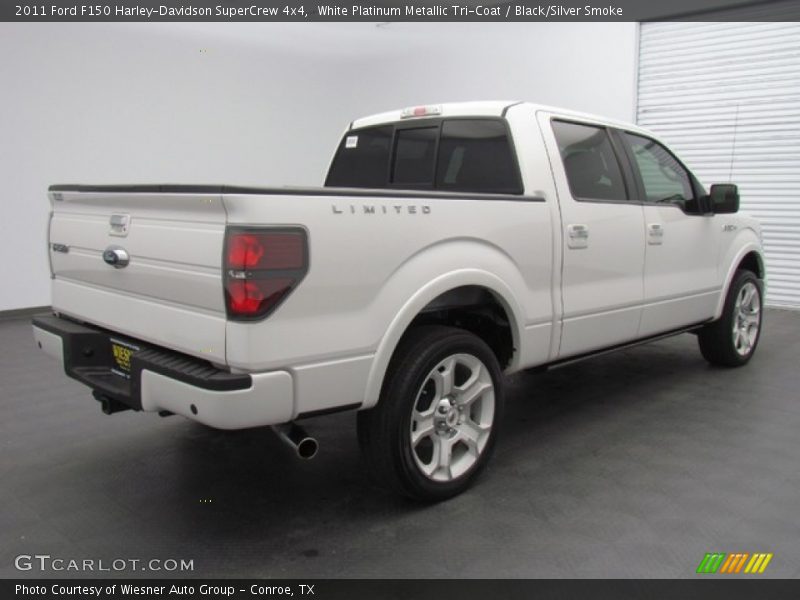 White Platinum Metallic Tri-Coat / Black/Silver Smoke 2011 Ford F150 Harley-Davidson SuperCrew 4x4