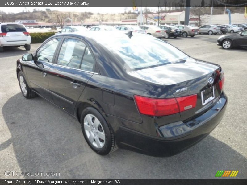 Ebony Black / Gray 2009 Hyundai Sonata GLS