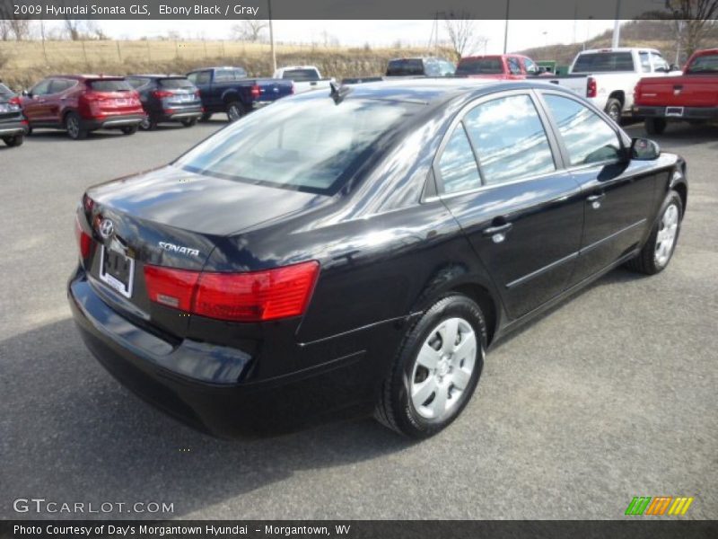 Ebony Black / Gray 2009 Hyundai Sonata GLS