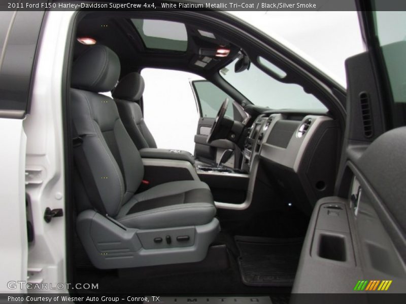 White Platinum Metallic Tri-Coat / Black/Silver Smoke 2011 Ford F150 Harley-Davidson SuperCrew 4x4
