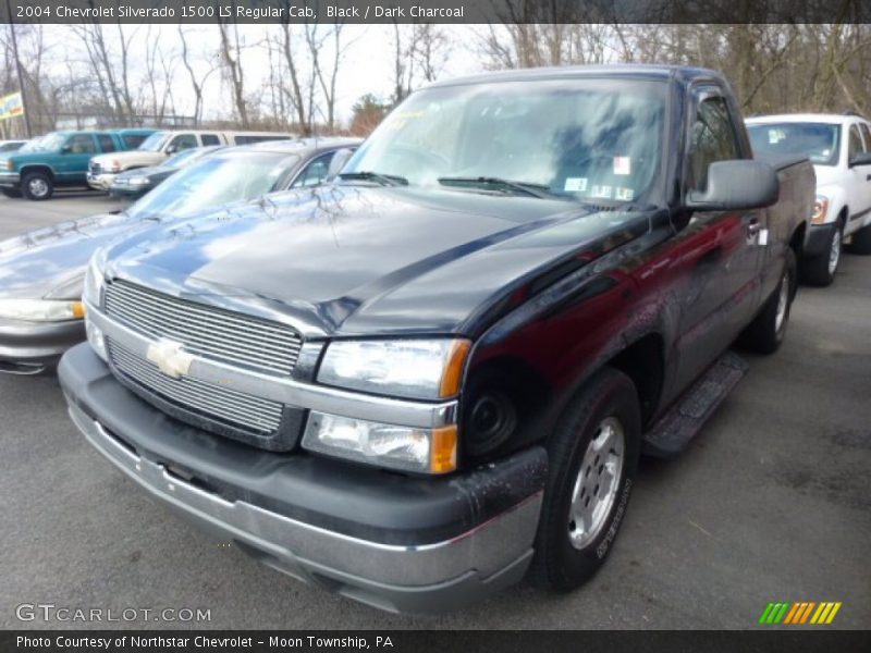 Black / Dark Charcoal 2004 Chevrolet Silverado 1500 LS Regular Cab