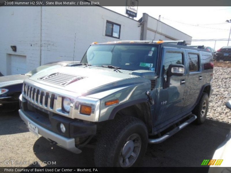 Slate Blue Metallic / Ebony Black 2008 Hummer H2 SUV