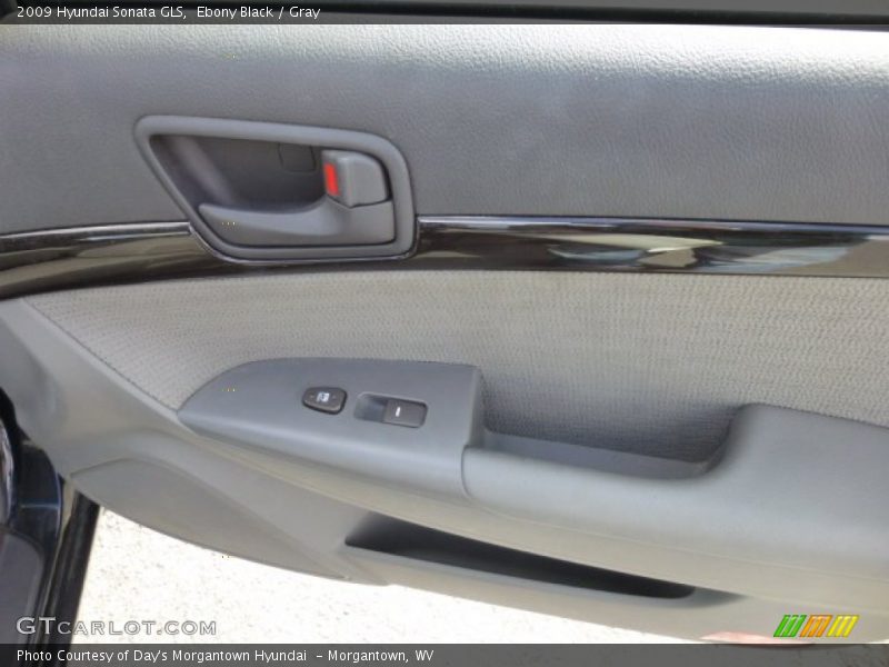 Ebony Black / Gray 2009 Hyundai Sonata GLS