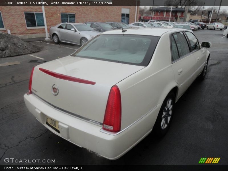 White Diamond Tricoat / Shale/Cocoa 2008 Cadillac DTS Luxury