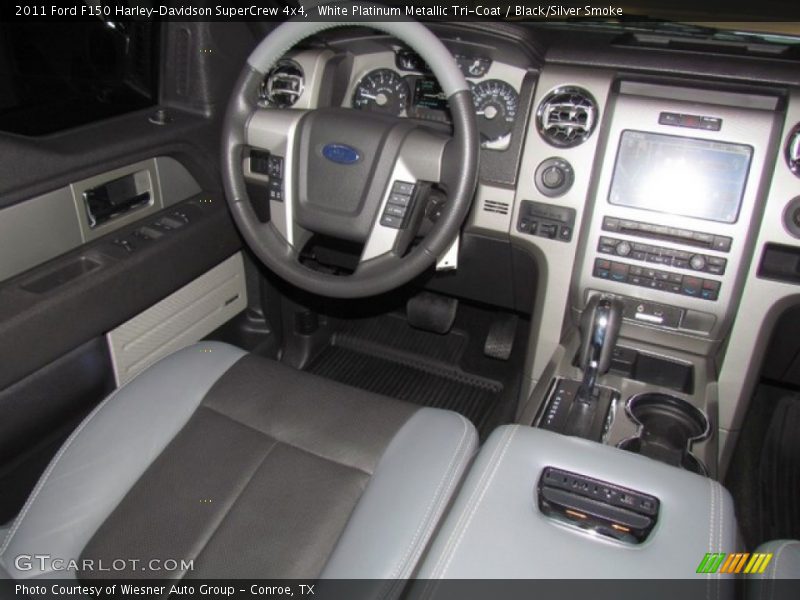 White Platinum Metallic Tri-Coat / Black/Silver Smoke 2011 Ford F150 Harley-Davidson SuperCrew 4x4