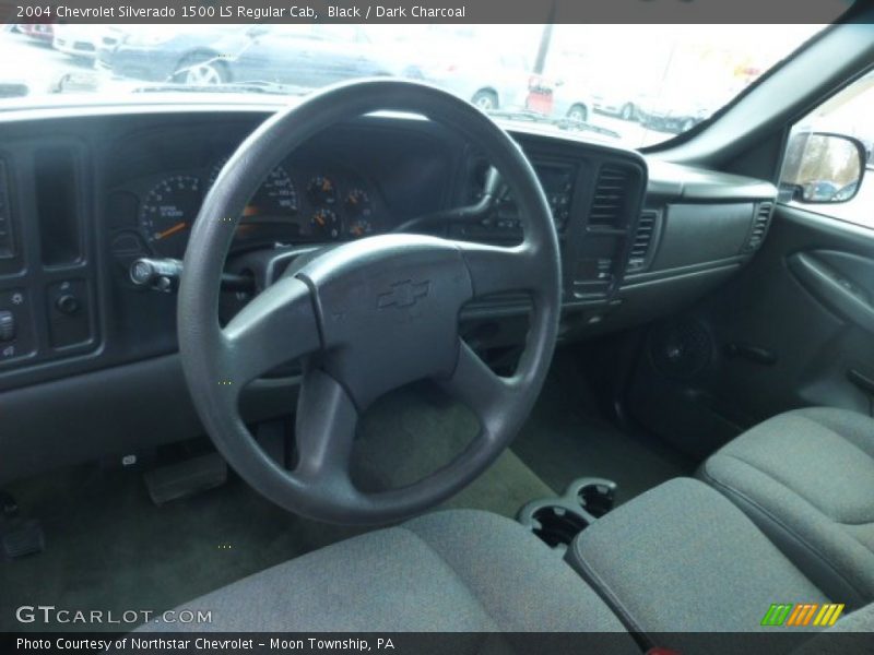 Black / Dark Charcoal 2004 Chevrolet Silverado 1500 LS Regular Cab