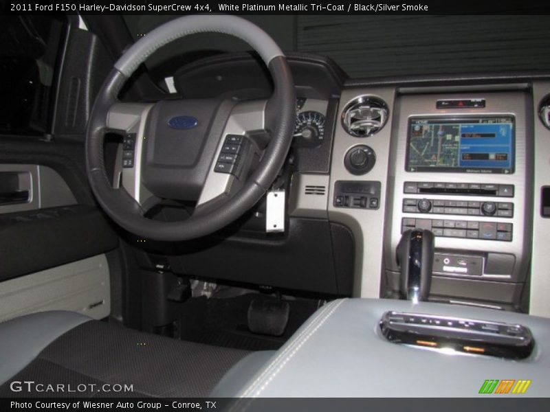 White Platinum Metallic Tri-Coat / Black/Silver Smoke 2011 Ford F150 Harley-Davidson SuperCrew 4x4