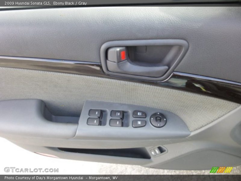 Ebony Black / Gray 2009 Hyundai Sonata GLS