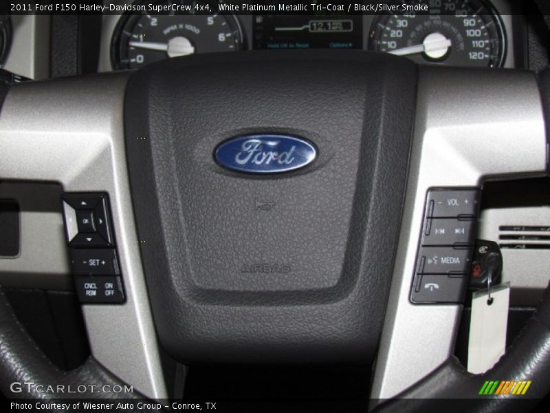 White Platinum Metallic Tri-Coat / Black/Silver Smoke 2011 Ford F150 Harley-Davidson SuperCrew 4x4