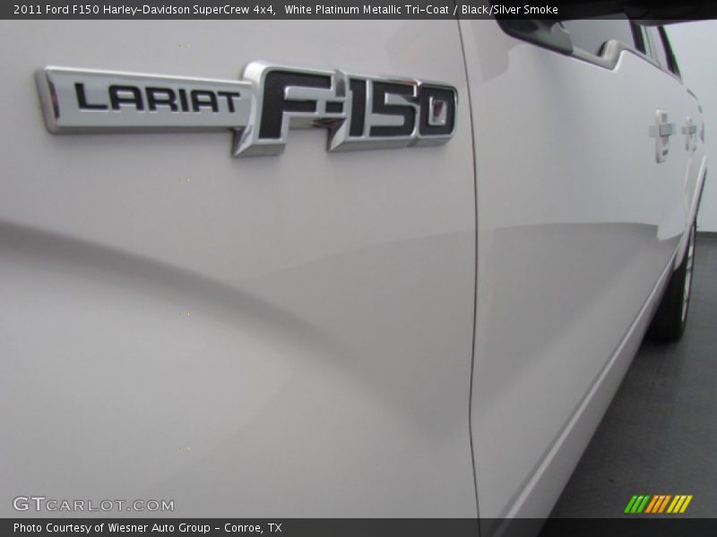 White Platinum Metallic Tri-Coat / Black/Silver Smoke 2011 Ford F150 Harley-Davidson SuperCrew 4x4