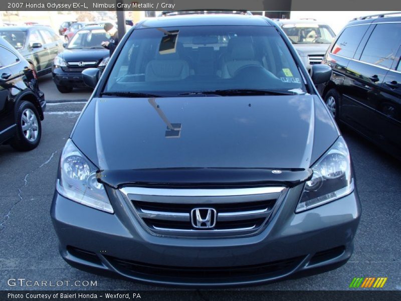 Nimbus Gray Metallic / Gray 2007 Honda Odyssey EX-L