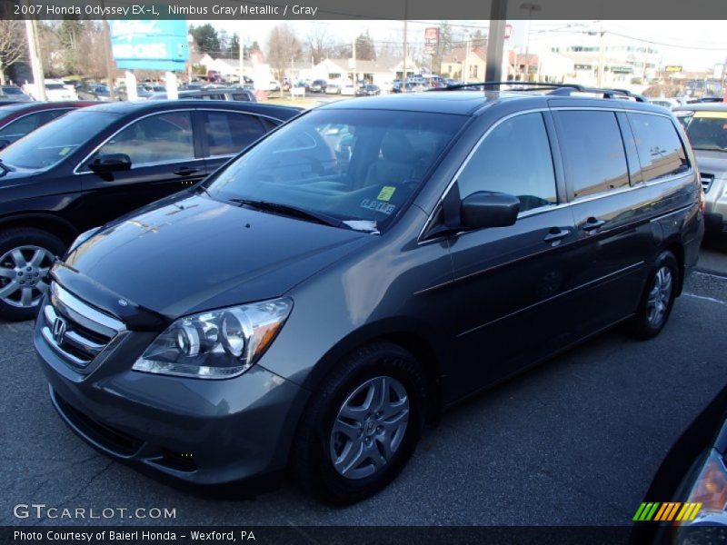 Nimbus Gray Metallic / Gray 2007 Honda Odyssey EX-L