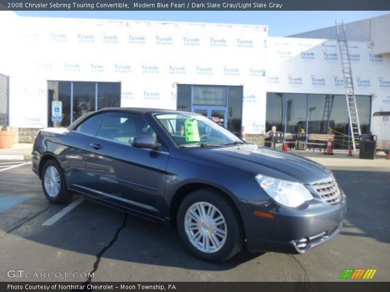 Modern Blue Pearl / Dark Slate Gray/Light Slate Gray 2008 Chrysler Sebring Touring Convertible