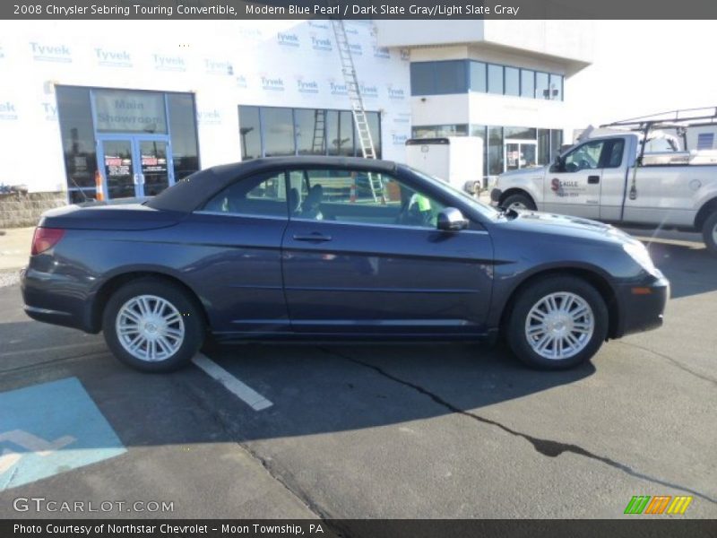 Modern Blue Pearl / Dark Slate Gray/Light Slate Gray 2008 Chrysler Sebring Touring Convertible
