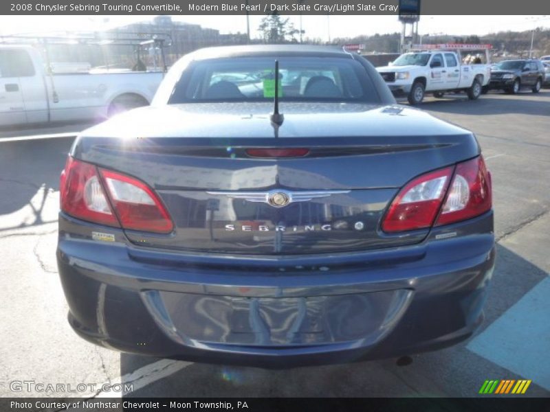 Modern Blue Pearl / Dark Slate Gray/Light Slate Gray 2008 Chrysler Sebring Touring Convertible