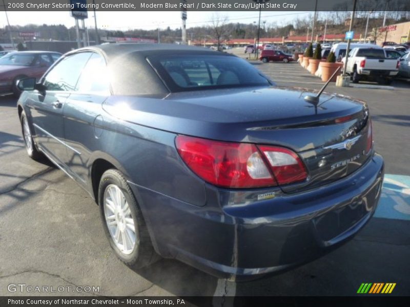 Modern Blue Pearl / Dark Slate Gray/Light Slate Gray 2008 Chrysler Sebring Touring Convertible