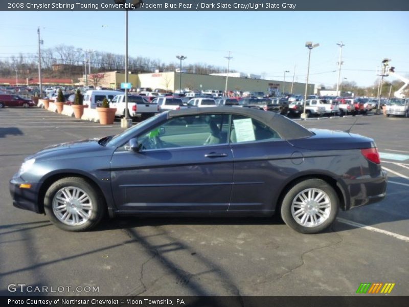 Modern Blue Pearl / Dark Slate Gray/Light Slate Gray 2008 Chrysler Sebring Touring Convertible