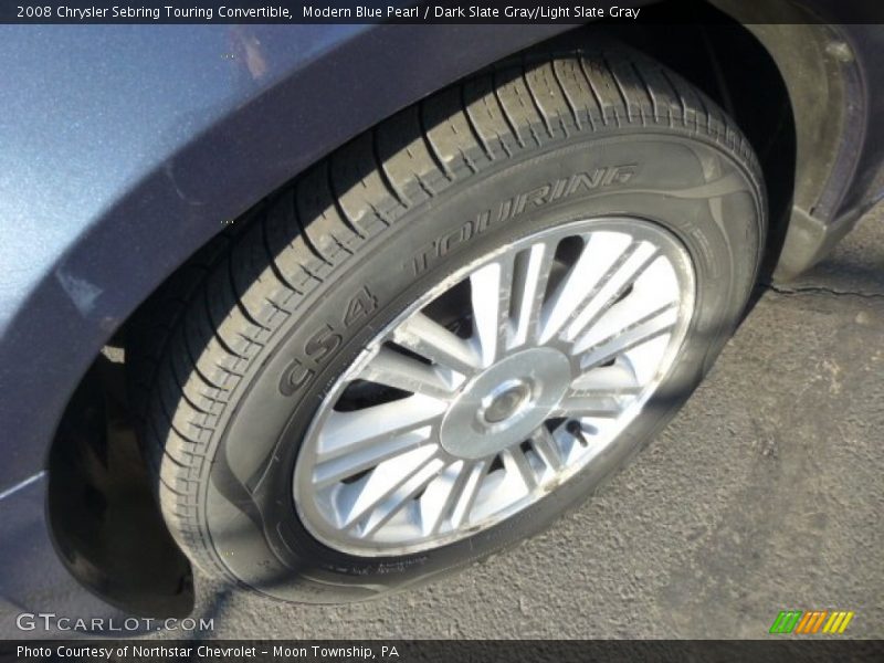 Modern Blue Pearl / Dark Slate Gray/Light Slate Gray 2008 Chrysler Sebring Touring Convertible