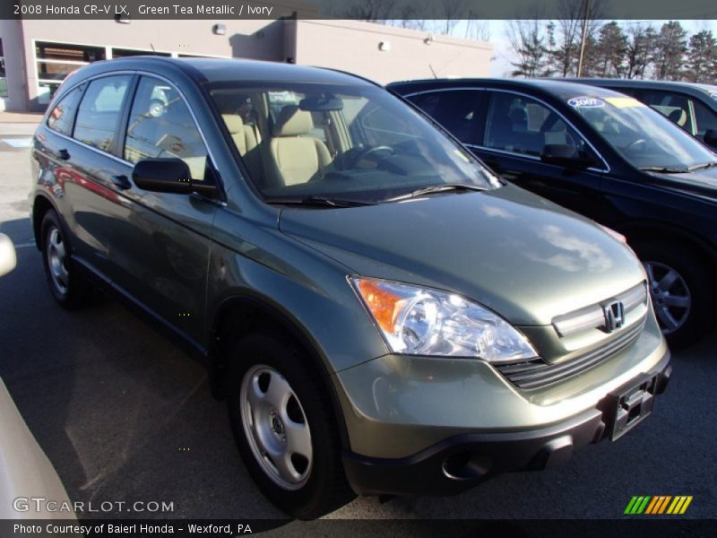 Green Tea Metallic / Ivory 2008 Honda CR-V LX