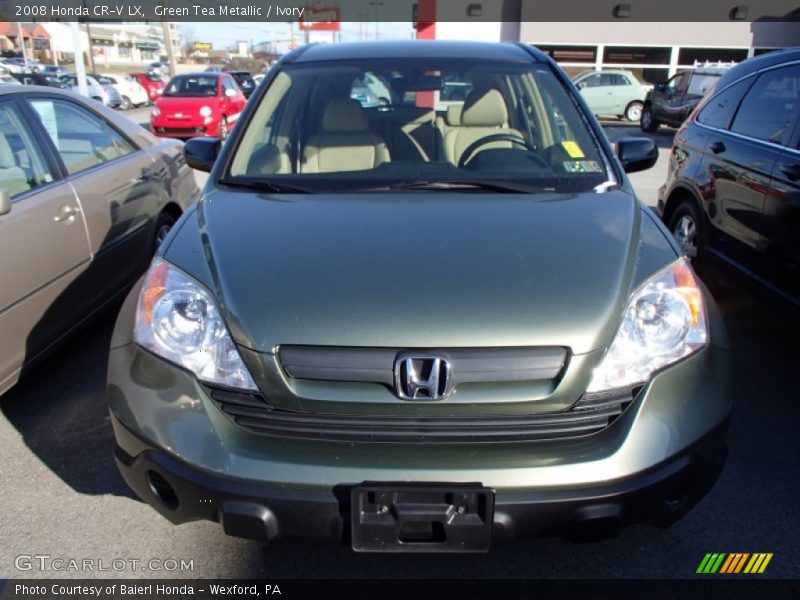 Green Tea Metallic / Ivory 2008 Honda CR-V LX
