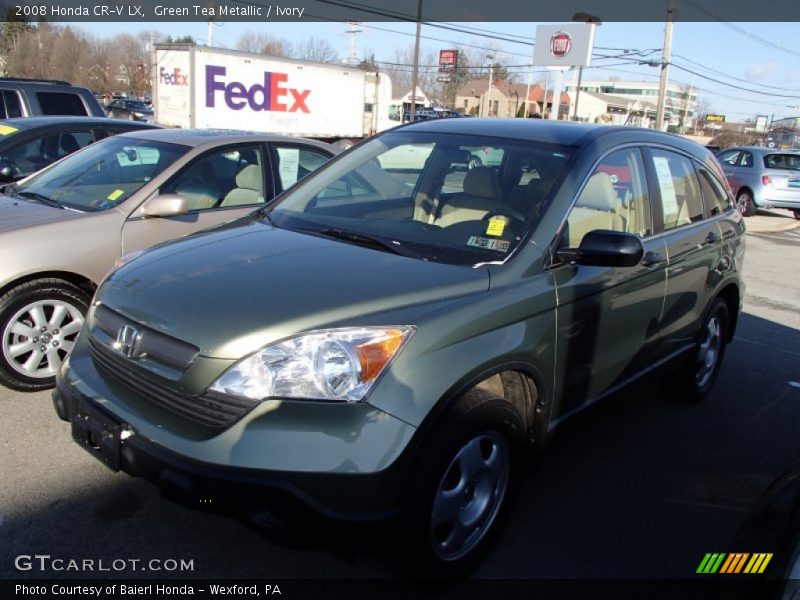 Green Tea Metallic / Ivory 2008 Honda CR-V LX