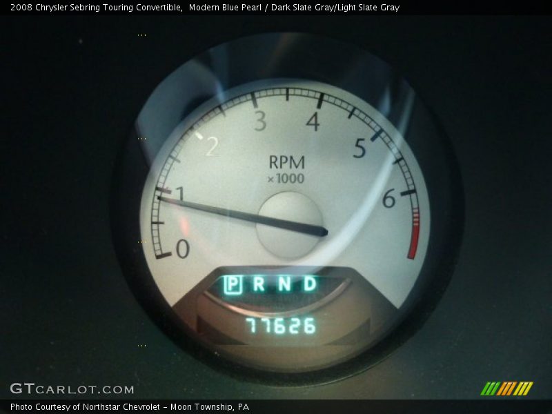 Modern Blue Pearl / Dark Slate Gray/Light Slate Gray 2008 Chrysler Sebring Touring Convertible
