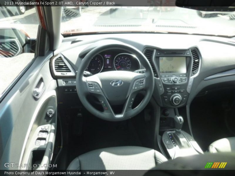 Canyon Copper / Black 2013 Hyundai Santa Fe Sport 2.0T AWD