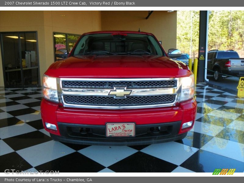 Victory Red / Ebony Black 2007 Chevrolet Silverado 1500 LTZ Crew Cab