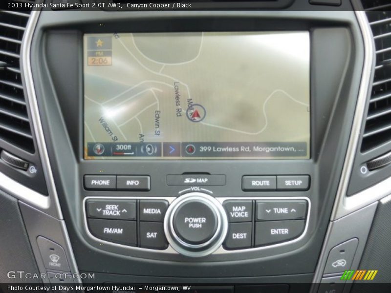 Canyon Copper / Black 2013 Hyundai Santa Fe Sport 2.0T AWD