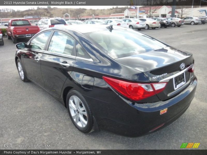 Midnight Black / Camel 2013 Hyundai Sonata Limited