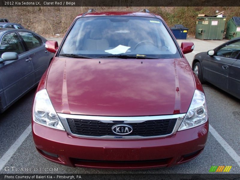 Claret Red / Beige 2012 Kia Sedona LX