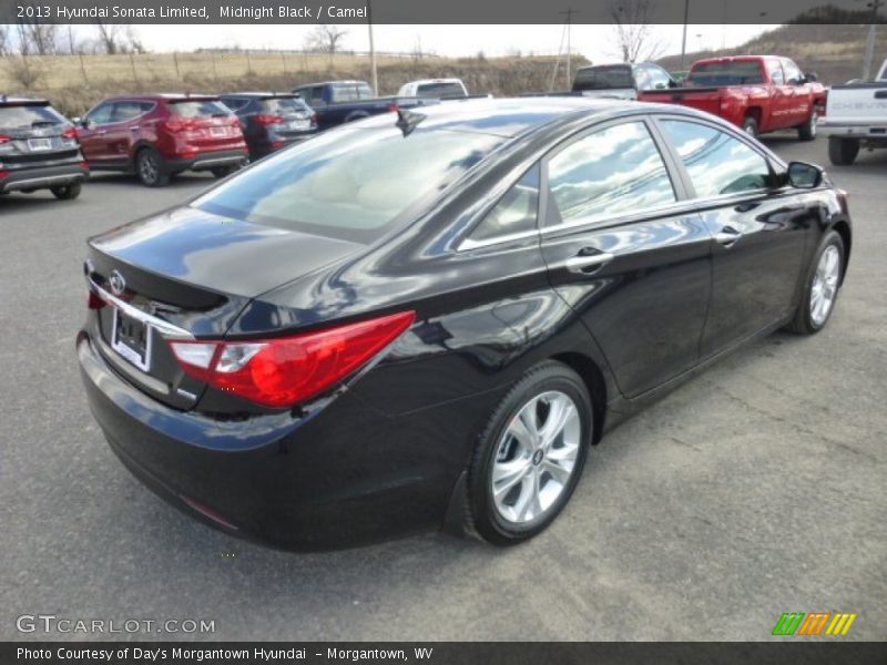 Midnight Black / Camel 2013 Hyundai Sonata Limited