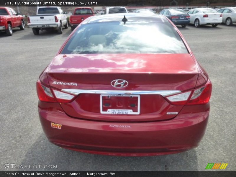 Sparkling Ruby / Camel 2013 Hyundai Sonata Limited