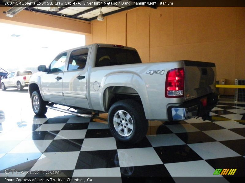 Silver Birch Metallic / Dark Titanium/Light Titanium 2007 GMC Sierra 1500 SLE Crew Cab 4x4