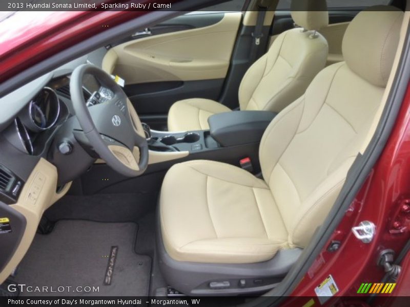 Sparkling Ruby / Camel 2013 Hyundai Sonata Limited
