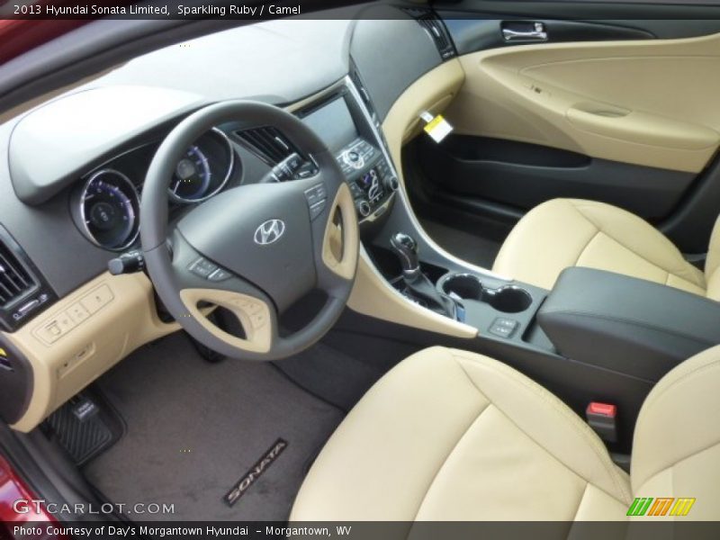 Sparkling Ruby / Camel 2013 Hyundai Sonata Limited