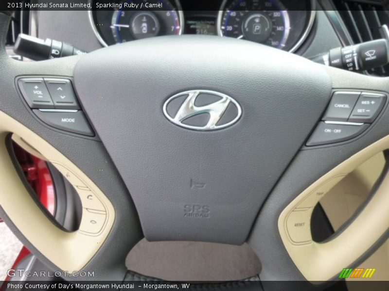 Sparkling Ruby / Camel 2013 Hyundai Sonata Limited