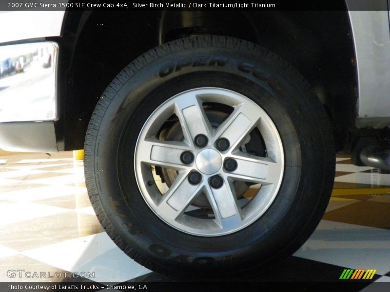 Silver Birch Metallic / Dark Titanium/Light Titanium 2007 GMC Sierra 1500 SLE Crew Cab 4x4