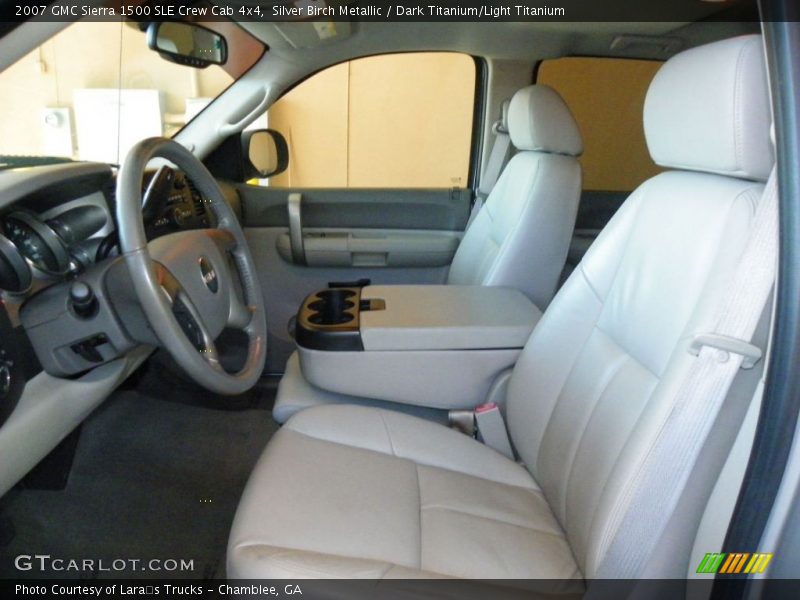 Silver Birch Metallic / Dark Titanium/Light Titanium 2007 GMC Sierra 1500 SLE Crew Cab 4x4