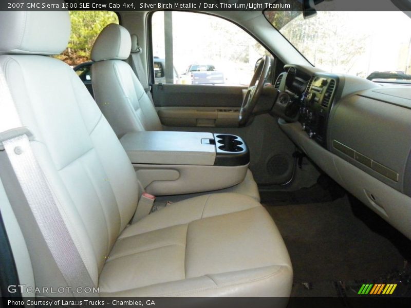 Silver Birch Metallic / Dark Titanium/Light Titanium 2007 GMC Sierra 1500 SLE Crew Cab 4x4