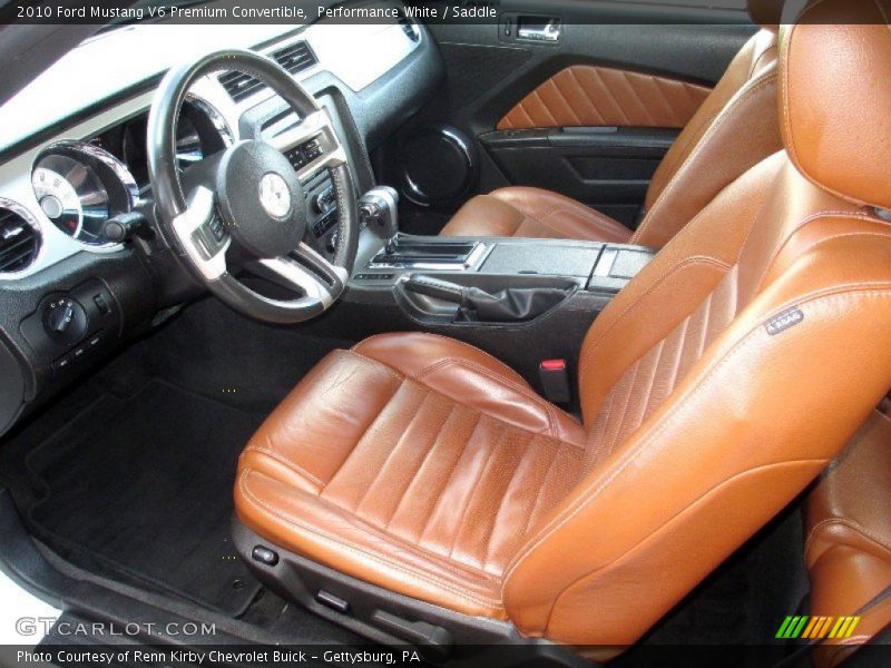 Saddle Interior - 2010 Mustang V6 Premium Convertible 