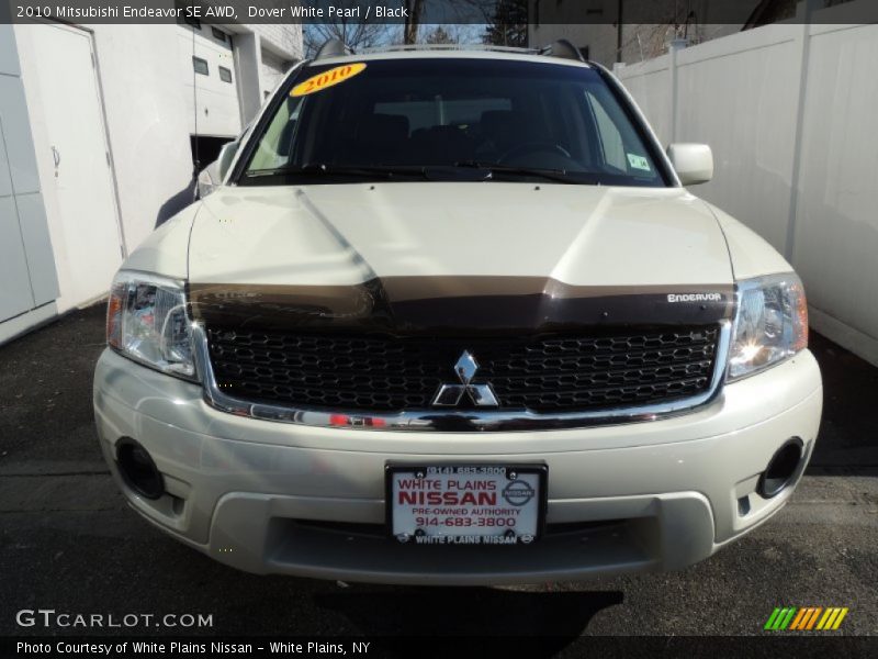 Dover White Pearl / Black 2010 Mitsubishi Endeavor SE AWD