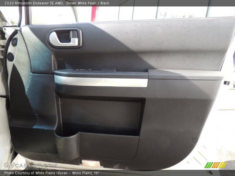 Dover White Pearl / Black 2010 Mitsubishi Endeavor SE AWD
